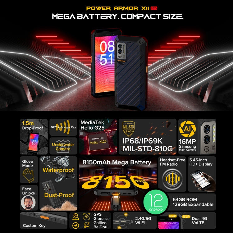 Ulefone Ulefone Power Armor X11 Pro Robustes Telefon, 4 GB + 64 GB Elektroniktrade Switzerland