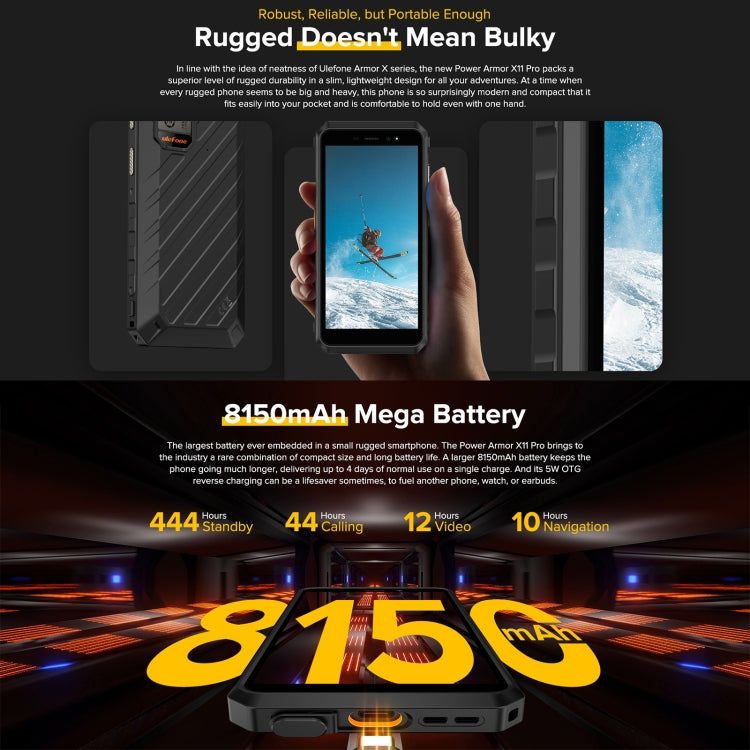 Ulefone Ulefone Power Armor X11 Pro Robustes Telefon, 4 GB + 64 GB elektroniktrade Switzerland