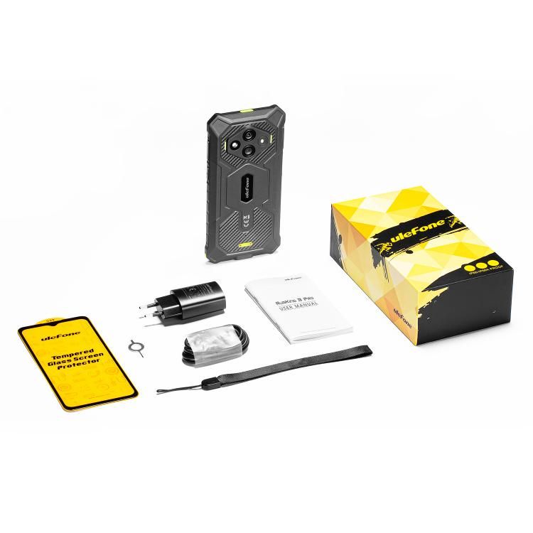 Ulefone Ulefone RugKing 3 Pro, 8 GB + 128 GB, robustes Smartphone (IP68/IP69K), 6,56 Zoll, Android 15, Unisoc T7250 Octa-Core-Prozessor, Netzwerk: 4G, NFC, OTG, RugKing 3 Pro, 8GB+128GB Elektroniktrade Switzerland