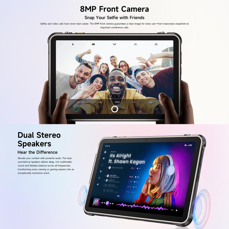 Ulefone Ulefone Rugking Pad 2 Pro Robustes Tablet-PC, 8 GB + 128 GB, 10,1 Zoll, Android 16, Unisoc T7250 Octa-Core-Prozessor, 4G-Netzwerk, EU-Stecker, 8GB+128GB Elektroniktrade Switzerland