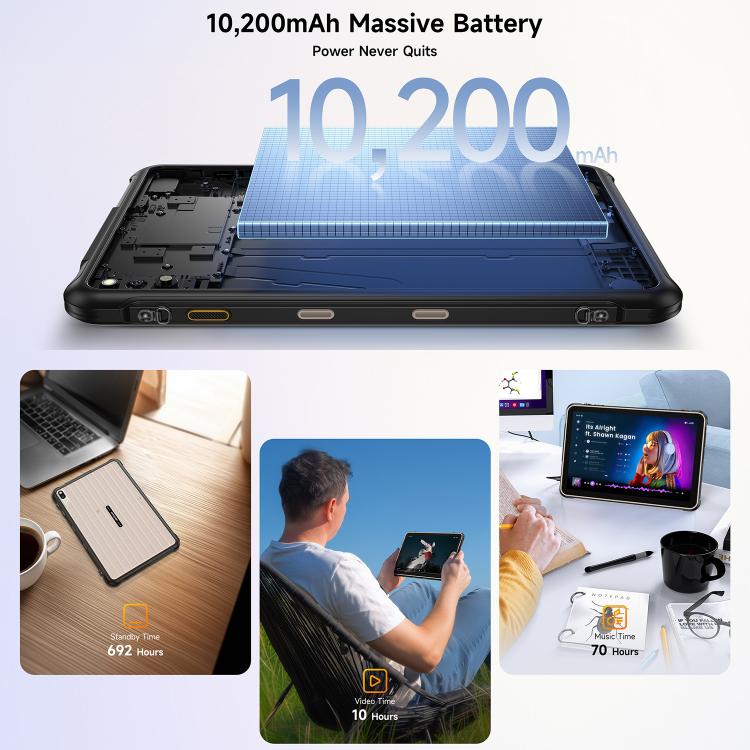 Ulefone Ulefone Rugking Pad 2 Pro Rugged Tablet PC, 8GB+256GB, 10.1 inch Android 16 Elektroniktrade Switzerland