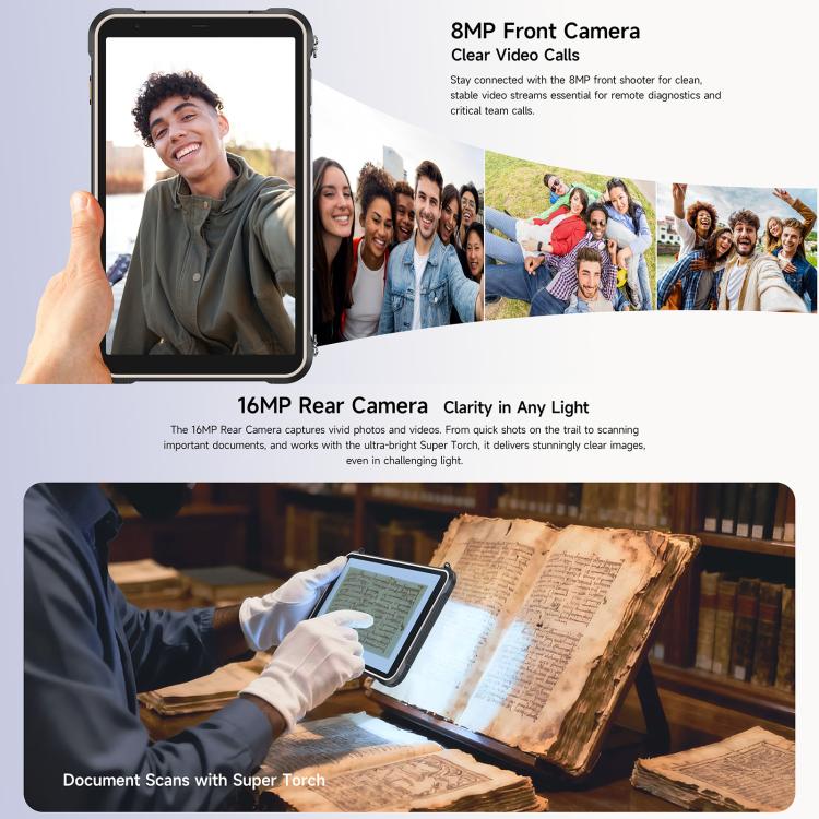 Ulefone Ulefone Rugking Pad Pro Robustes Tablet-PC, 8 GB + 128 GB, 8,68 Zoll, Android 16, Unisoc T7250 Octa-Core-Prozessor, 4G-Netzwerk, EU-Stecker elektroniktrade Switzerland