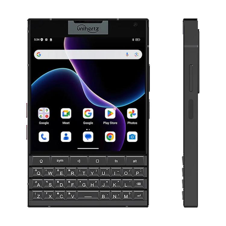 Unihertz Unihertz Titan 2 Smartphone mit physischer QWERTZ-Tastatur, 12 GB + 512 GB Speicher, Fingerabdrucksensor, 4,5 Zoll + 2 Zoll Display, Android 15, Dimensity 7300 5G Octa-Core Prozessor, Netzwerk: 5G, NFC, OTG elektroniktrade Switzerland