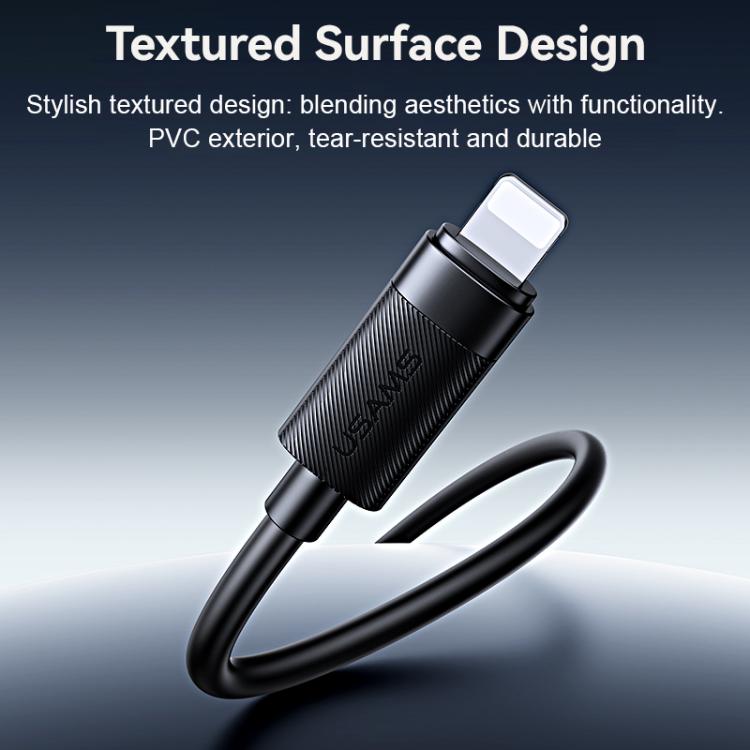 USAMS USAMS SJ781 U94 USB-C / Typ-C auf 8-Pin PD30W Schnelllade-Datenkabel, 1m Elektroniktrade Switzerland