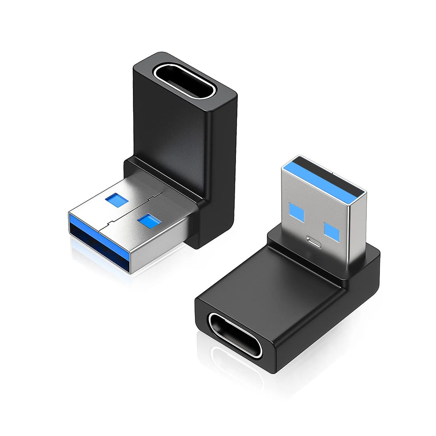 USB-A auf USB-C Winkeladapter 90° – Schnell & platzsparend