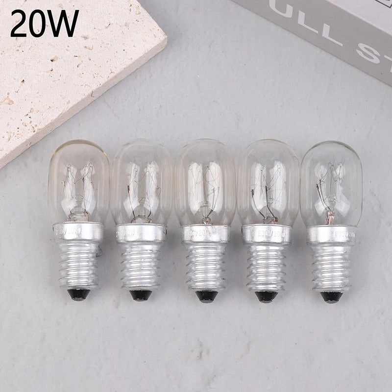 E14 Mini Glühbirne mit 10W/15W/20/25/ für Kühlschrank, Ofen, Lava, Glas Lampen