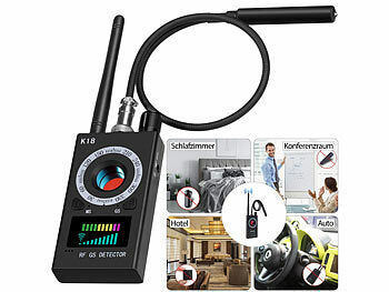 VisorTech Profi-Akku-Spycam- & Wanzendetektor, erkennt 1 MHz-6,5 GHz, GSM u.v.m. elektroniktrade Switzerland