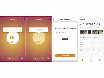 VisorTech Smarter Multi-Gasmelder für haushaltsübliche Gase, WLAN & App, 85db Elektroniktrade Switzerland