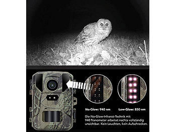 VisorTech VisorTech WLAN-Wildkamera mit 50 MP, interpolierter 4K-Auflösung & No-Glow-IRs elektroniktrade Switzerland