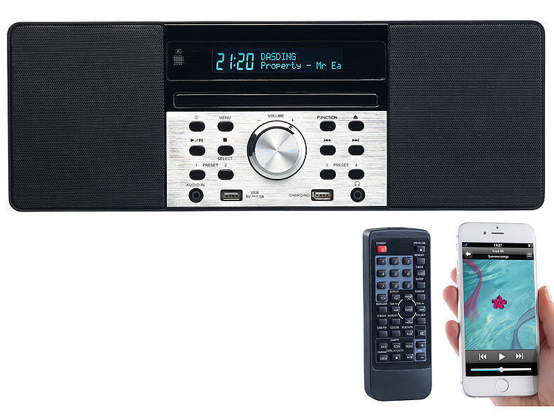 VR-Radio Digitalradio mit DAB+, FM, Bluetooth, CD, Audio-Player, USB-Port, 60 W Elektroniktrade Switzerland