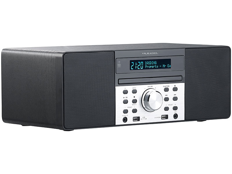 VR-Radio Digitalradio mit DAB+, FM, Bluetooth, CD, Audio-Player, USB-Port, 60 W Elektroniktrade Switzerland