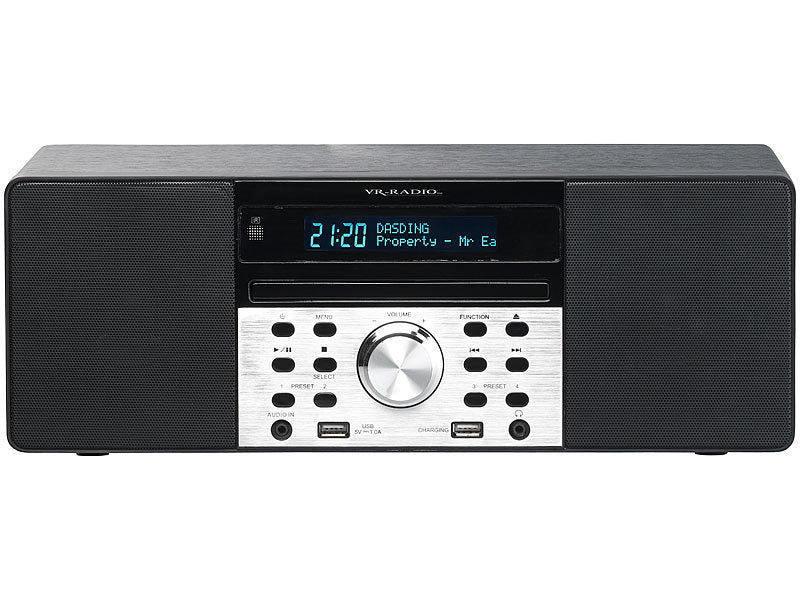 VR-Radio Digitalradio mit DAB+, FM, Bluetooth, CD, Audio-Player, USB-Port, 60 W Elektroniktrade Switzerland