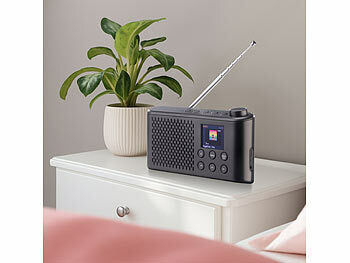 VR-Radio Mobiles Akku-Digitalradio mit DAB+/FM, Farbdisplay, Bluetooth 5.3, 6 W Elektroniktrade Switzerland