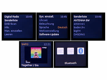 VR-Radio Mobiles Akku-Digitalradio mit DAB+/FM, Farbdisplay, Bluetooth 5.3, 6 W Elektroniktrade Switzerland