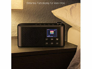 VR-Radio Mobiles Akku-Digitalradio mit DAB+/FM, Farbdisplay, Bluetooth 5.3, 6 W Elektroniktrade Switzerland