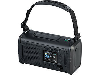VR-Radio VR-Radio Kurbelradio: Kurbel-Notfall-Digitalradio mit USB-Powerbank, LED-Lampe, 20.000 mAh elektroniktrade Switzerland