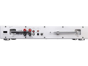 VR-Radio WLAN-Internetradio-Receiver, DAB+/UKW, CD, Bluetooth, 200 W, silber Elektroniktrade Switzerland