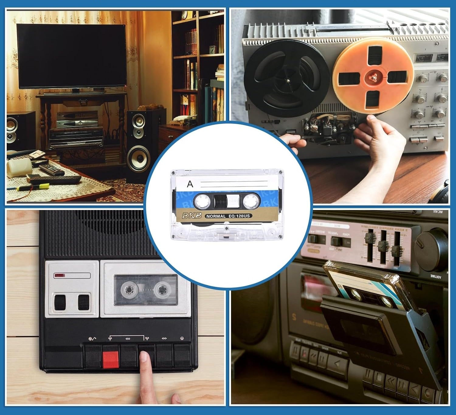 WANDGU Transparente Leere Audio Kassette 60min, Rauscharm elektroniktrade Switzerland