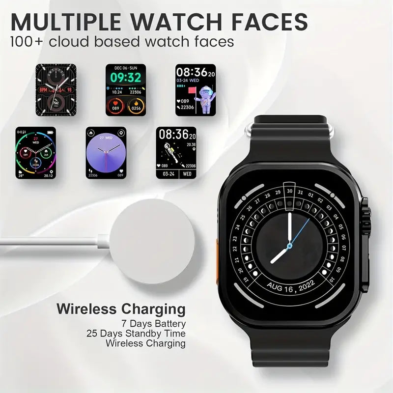 Watch 9 Ultra Smartwatch mit Wireless Charge Funktion