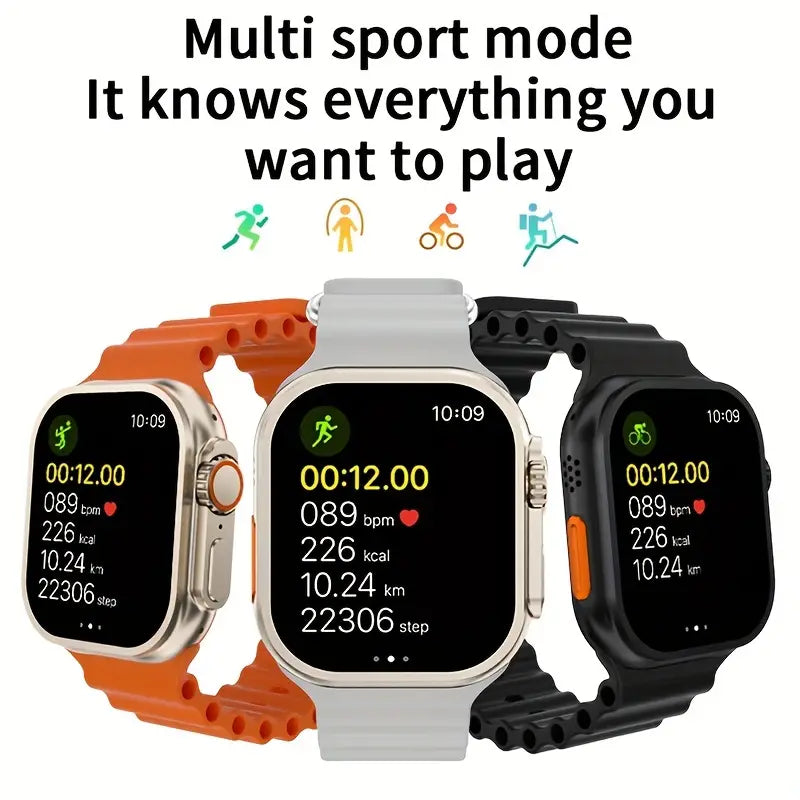 Smartwatch S8 Ultra Max 5,28 cm HD-Touchscreen für Android/iOS-Telefone