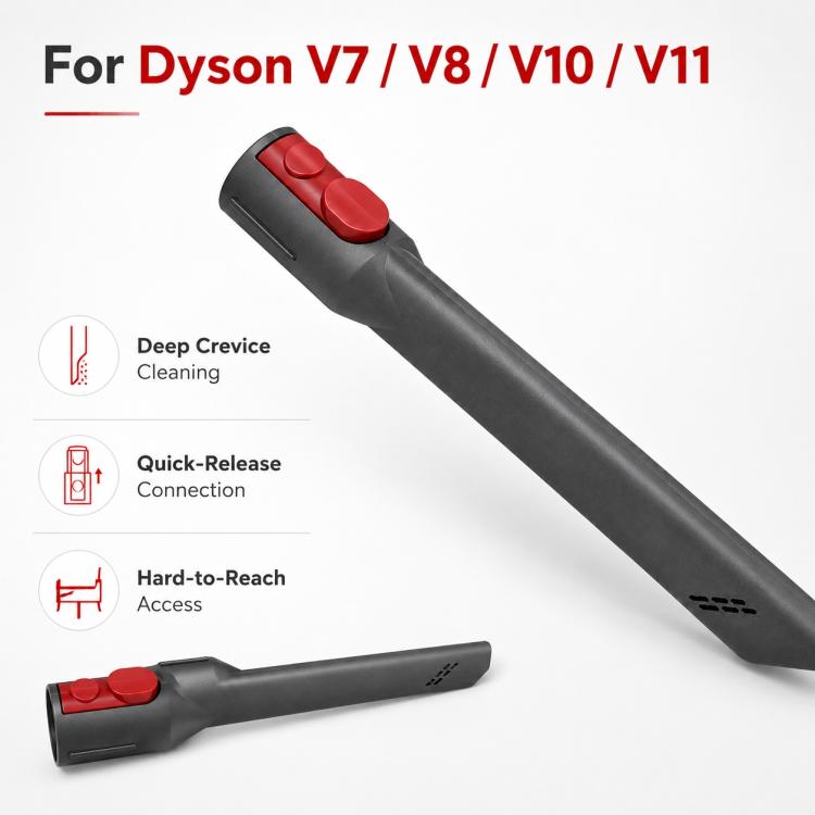 xdsource Ersatzteile für Dyson V7 / V8 / V10 / V11 Staubsauger, Long Flat-Nozzle Cleaning Brush Head elektroniktrade Switzerland