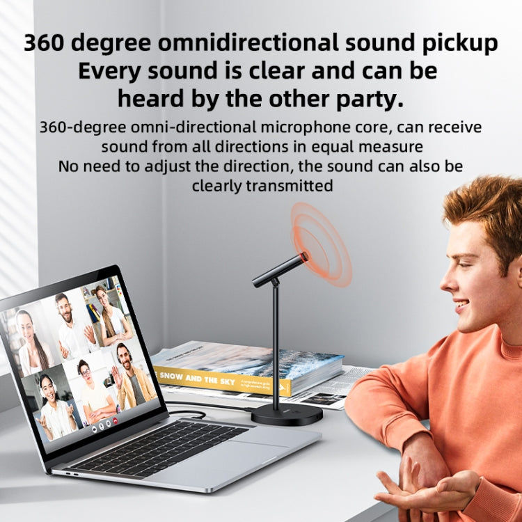 Yesido YESIDO KR18 360 Grad omnidirektionales Desktop-Mikrofon mit Geräuschunterdrückung und USB-Unterdrückung, KR18 Elektroniktrade Switzerland