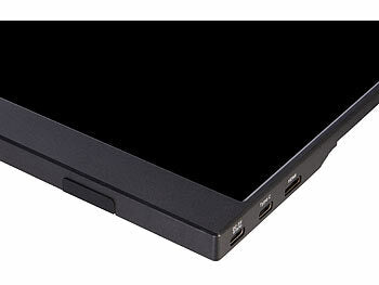 auvisio Mobiler 15,6"/39,6 cm IPS-Superslim-Monitor, FHD, Schutzcase, Standfuß erhältlich auf eMall