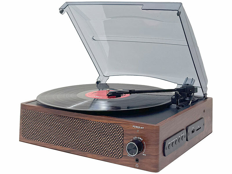 Schallplattenspieler & -Digitalisierer, Stereo-Lautsprecher, Bluetooth