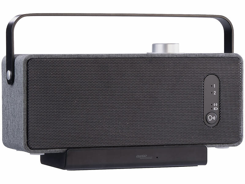 Mobiler TV-Lautsprecher, digitale Funk-Übertragung, 2 Hörprofile, Akku