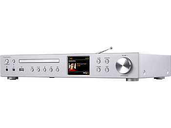 VR-Radio WLAN-Internetradio-Receiver, DAB+/UKW, CD, Bluetooth, 200 W, silber erhältlich auf eMall