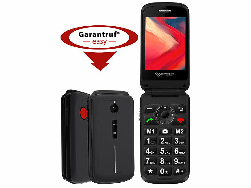 4G-Senioren-Klapphandy mit 2,8"-Farbdisplay, Garantruf Easy, BT 5