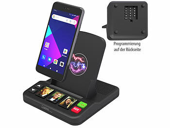 Senioren Sprechanlage: Callstel Senioren-Freisprecheinrichtung mit 3 Kurzwahl-Foto-Tasten, Notruf, Qi erhältlich auf eMall