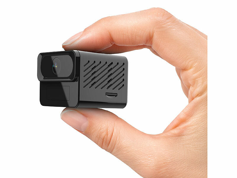 2K-Mini-IP-Kamera mit Dualband-WLAN, Nachtsicht, 4 Std. Akku, Ap