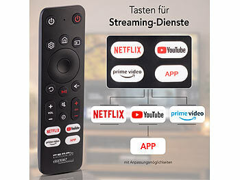 auvisio Lernfähige 3in1-Ready-to-Use-Universal-Fernbedienung für TV/SAT/Audio erhältlich auf eMall