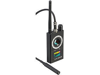 VisorTech Profi-Akku-Spycam- & Wanzendetektor, erkennt 1 MHz-6,5 GHz, GSM u.v.m.