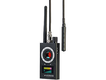 VisorTech Profi-Akku-Spycam- & Wanzendetektor, erkennt 1 MHz-6,5 GHz, GSM u.v.m.