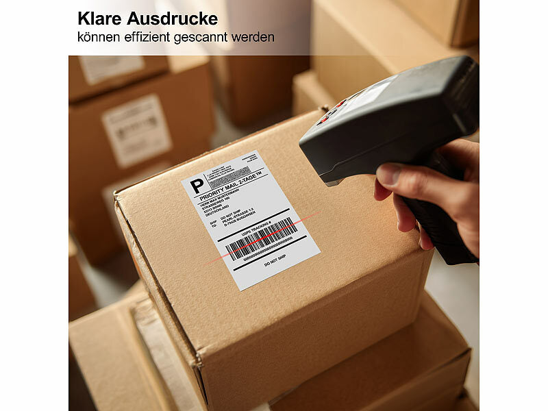 Thermodrucker-Versand-Etiketten, 100x150 mm, selbstklebend, 500 Blatt