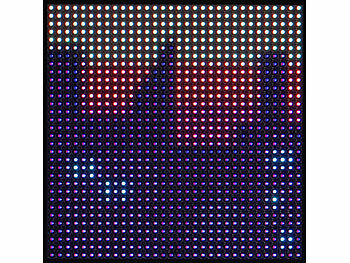 Luminea Digitales, programmierbares LED-Display, 32 x 32 LEDs, App, USB