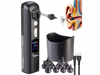 newgen medicals Set: WLAN-Otoskop mit 5MP Kamera und elektrischer Akku-Ohrreiniger erhältlich auf eMall