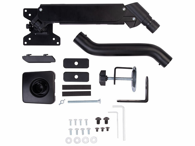 Gasgefederter Monitor-Schwenkarm bis 81 cm/32", Pivot, VESA-kompatibel