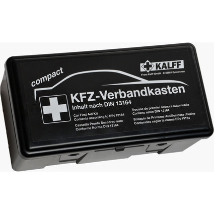 KALFF KFZ-Verbandkasten "Kompakt", Inhalt DIN 13164, schwarz (023503) | #Elektroniktrade.ch#