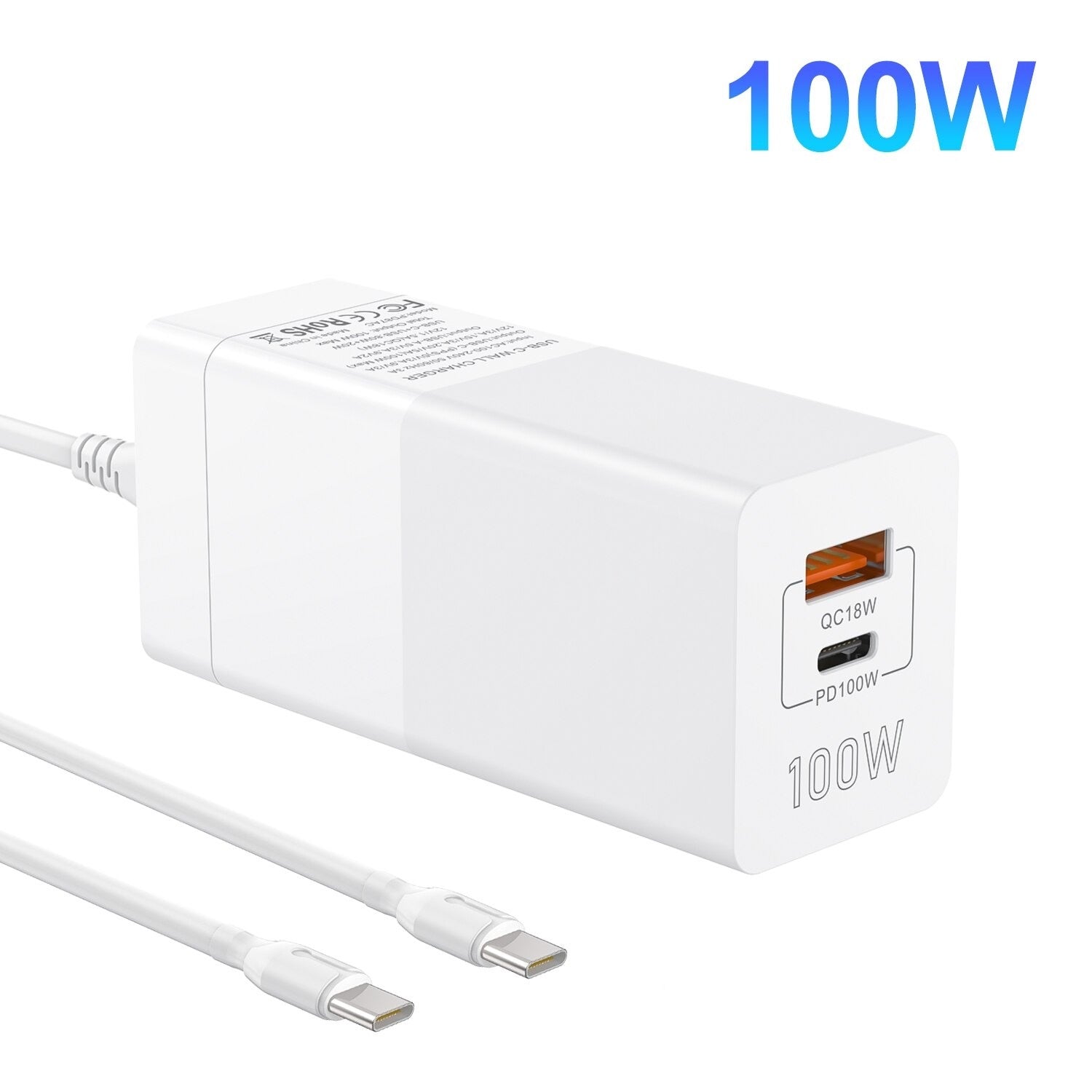 100W  Schnell Ladegerät PD100W PPS USB A Typ C