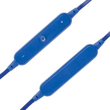 Wireless Bluetooth Kopfhörer in Blau, 3-teilig mit 60 cm TPE-Kabel, XD Collection