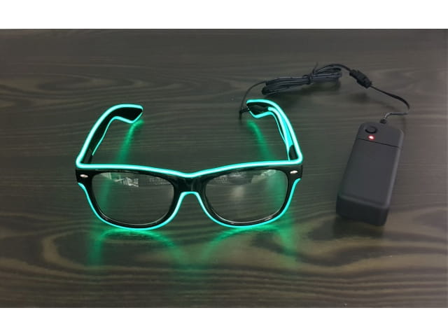 Transparente LED-Brille für Party oder Disco