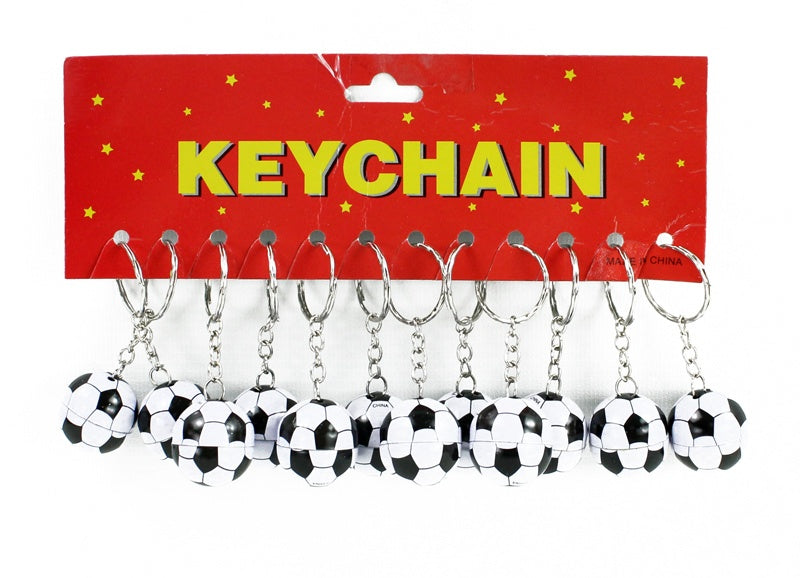 Fußball Metall an Schlüsselanhänger ca 2,5 cm