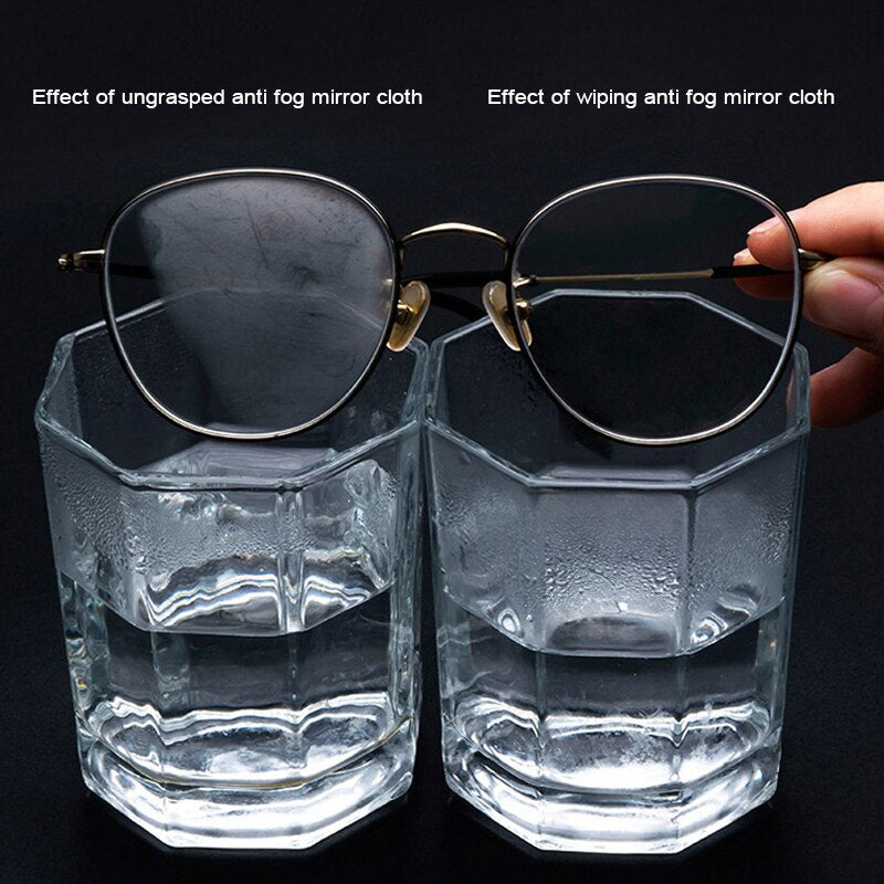 Anti-Fog Microfaser-Brillentuch gegen das Beschlagen der Brillengläser