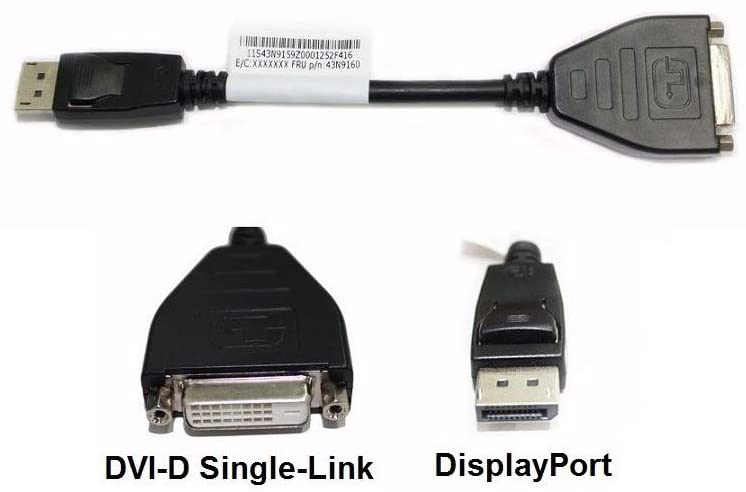 Lenovo DisplayPort zu Single Link DVI-D Monitor Kabel | #Elektroniktrade.ch#