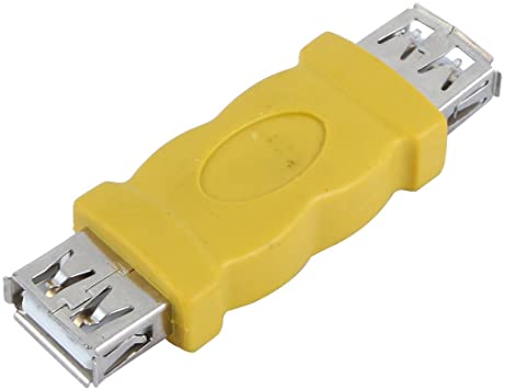 USB auf USB Kupplung Verlängerung (Gelb) | #Elektroniktrade.ch#