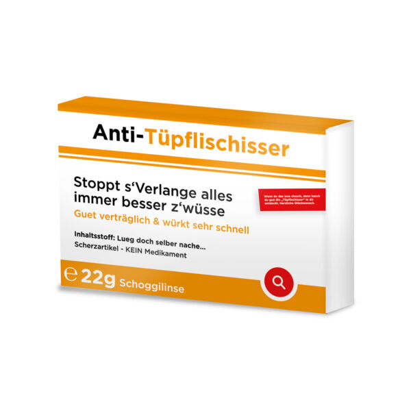 Scherztabletten Anti Tüpflischisser-Pille