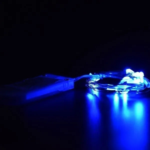 USB Lichtdraht 20m mit 200 Leds - Blaues Licht